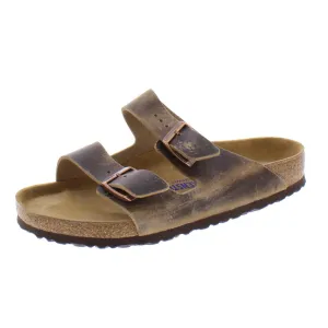 Sandales plates en cuir pour femmes avec boucle