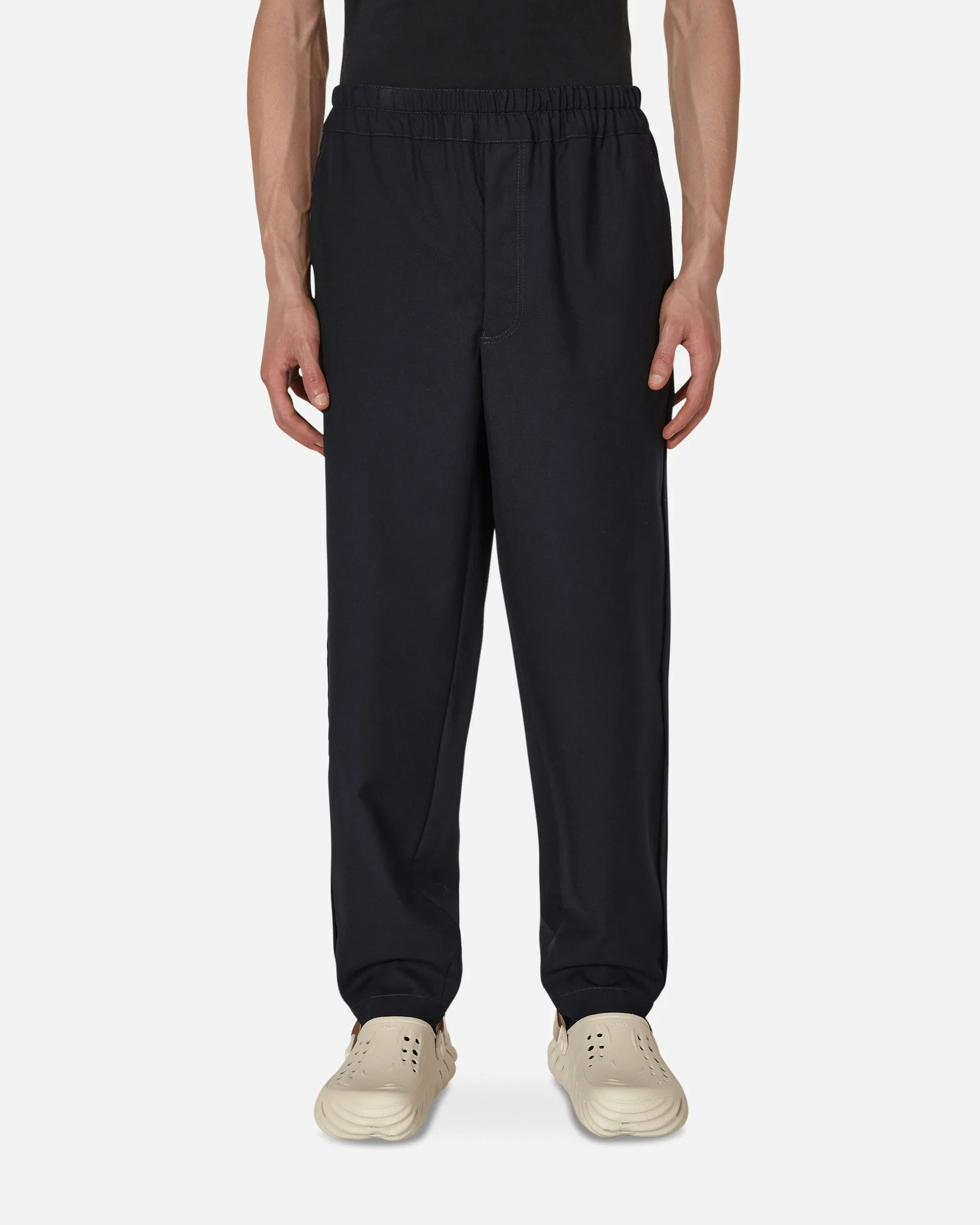 Wool Gabardine Trousers Blue Men's sweatshirt