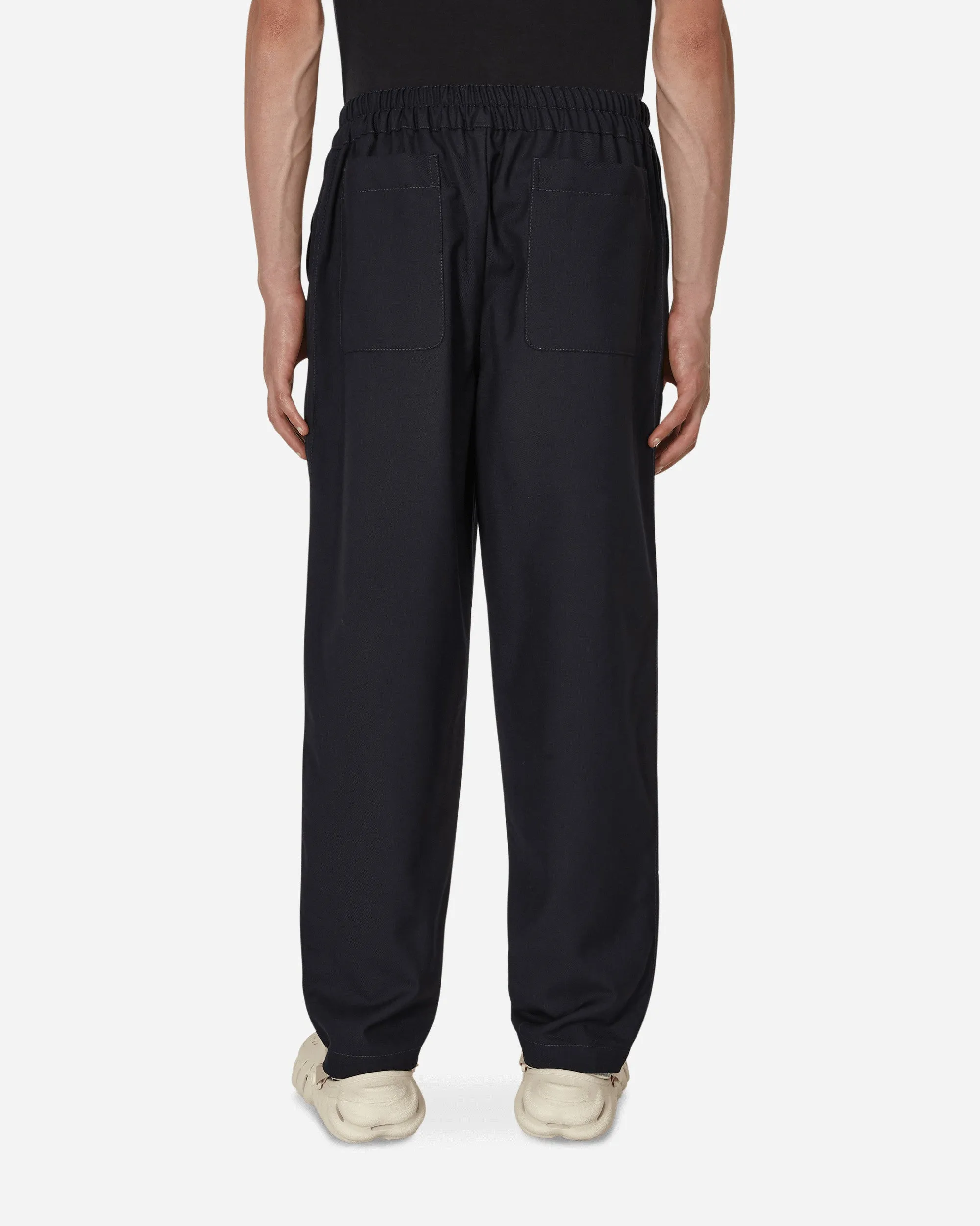 Wool Gabardine Trousers Blue