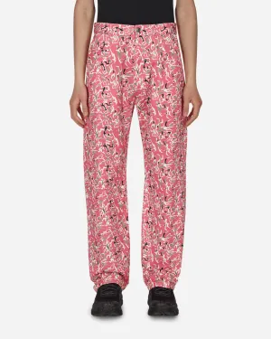 Workwear Floral Pants Pink Men's sweatshirt