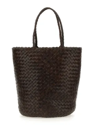 Woven Bucket Bag With Structured Silhouette And Robust Handles stylish bucket bags