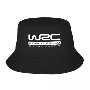 WRC World Rally Champion Bucket Hat boater hat with bow in beach sunlight