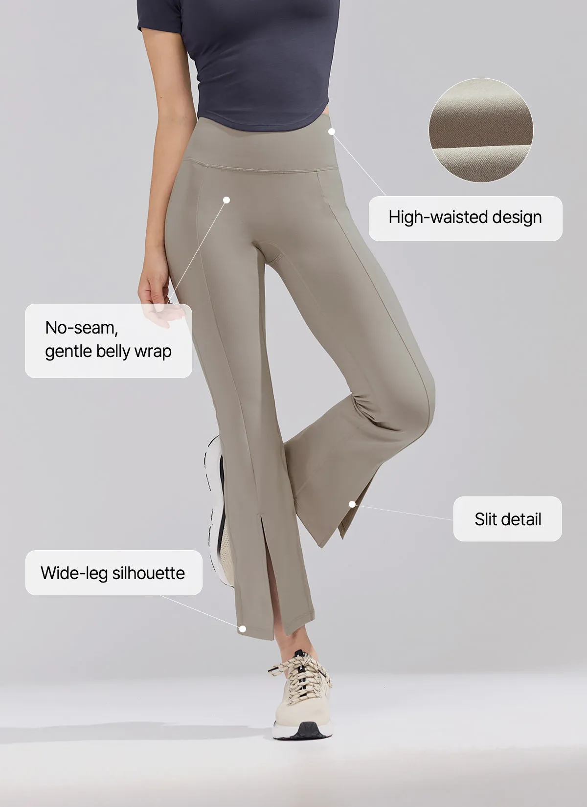 XELLA? Intension Bootscut Slit Pants