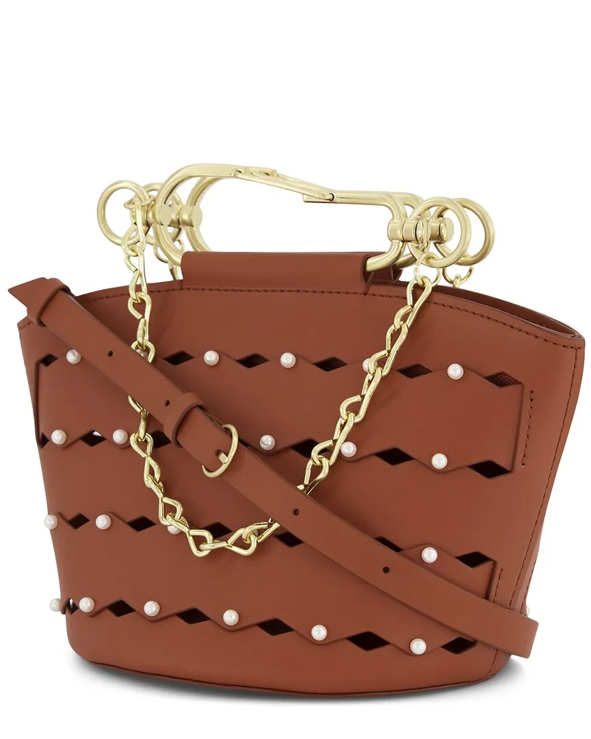 Zac Posen Belay Mini Zipped Leather Bucket Bag