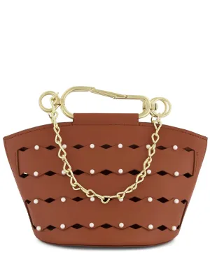 Zac Posen Belay Mini Zipped Leather Bucket Bag stylish bucket bags
