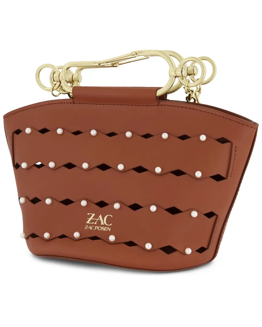Zac Posen Belay Mini Zipped Leather Bucket Bag